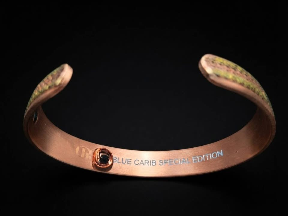 “Blue Carib” Special Edition Copper Bracelet.