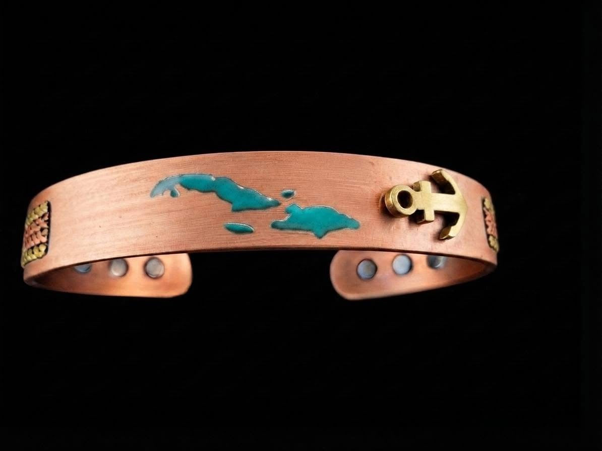 “Blue Carib” Special Edition Copper Bracelet.