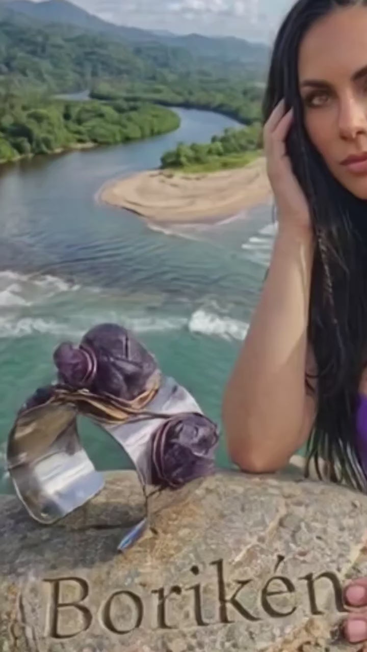 Tinglar Amethyst Turtle Cuff